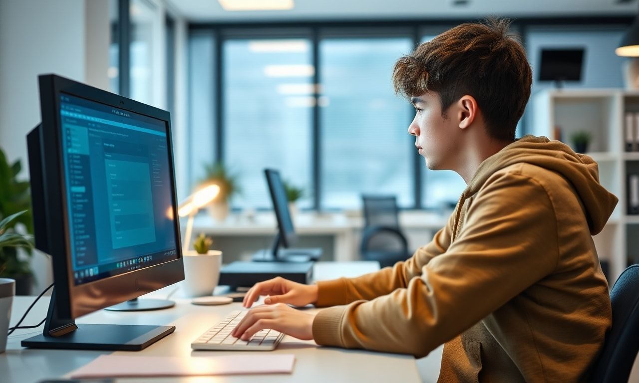 試験勉強に取り組む様子