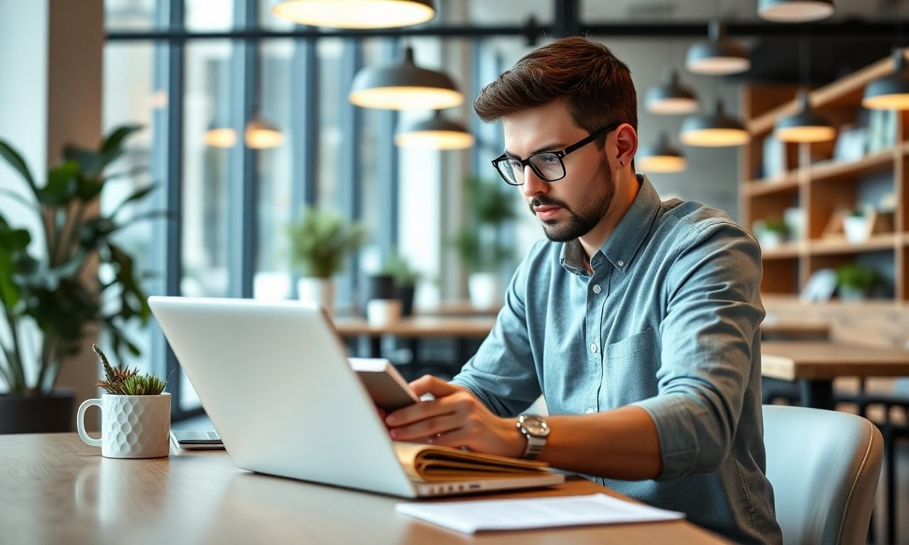 ITの勉強に励むプロフェッショナル