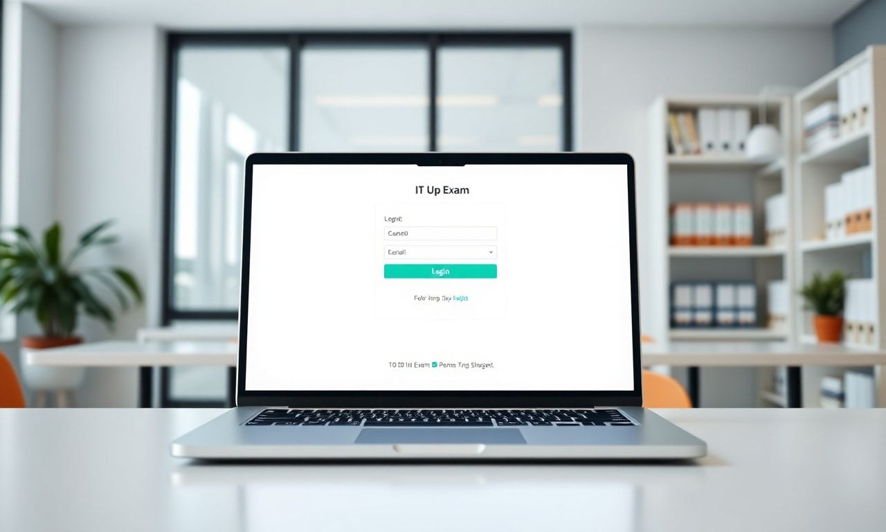 試験のログイン画面のイメージ
