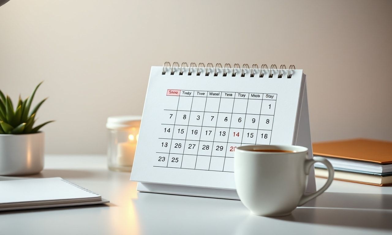 合格発表を待つ穏やかなデスク