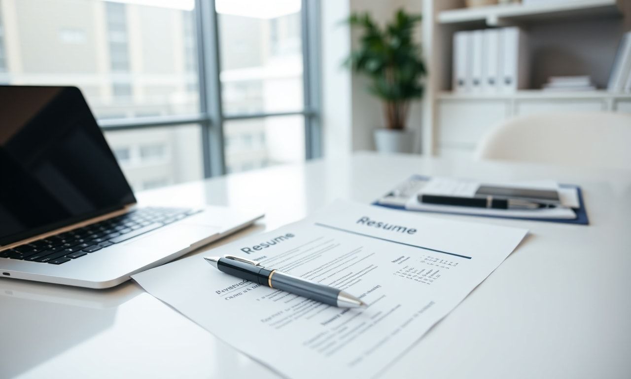 履歴書とパソコン