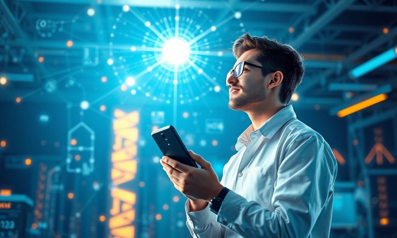 明るい未来を見据えるエンジニア