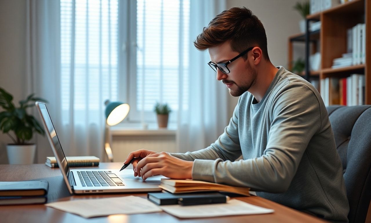 試験勉強の様子