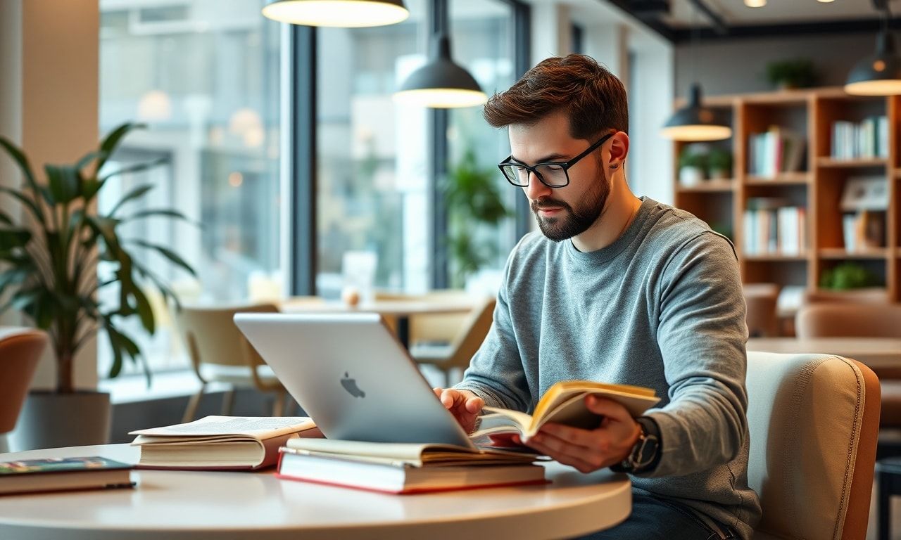 集中して勉強に取り組む様子