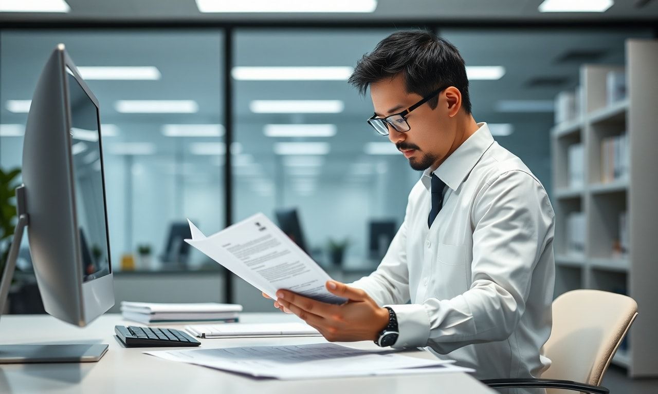 英語のドキュメントを読むエンジニア