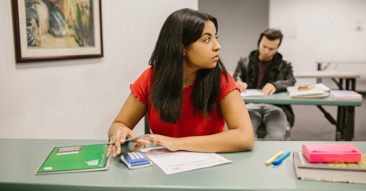 学習に集中する様子