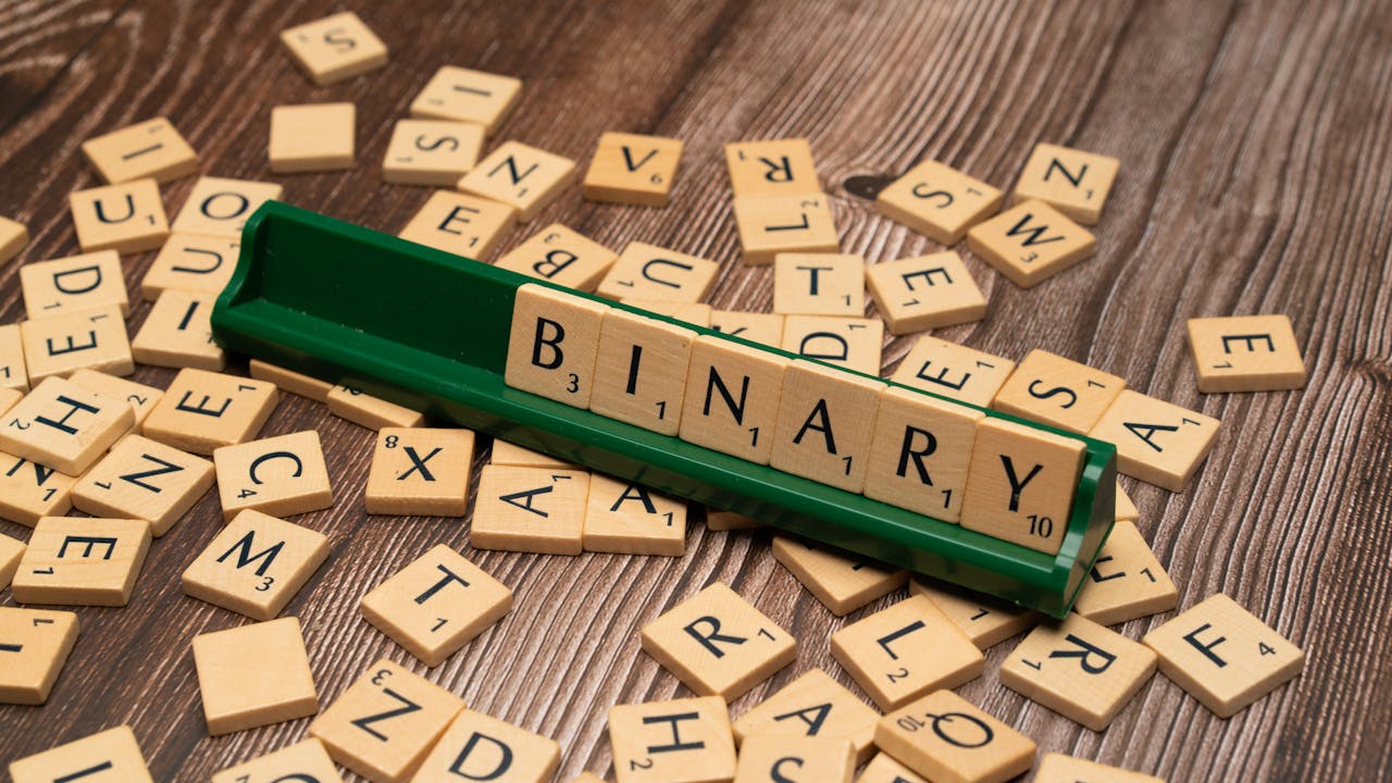 2進数・16進数のコンピュータ画像