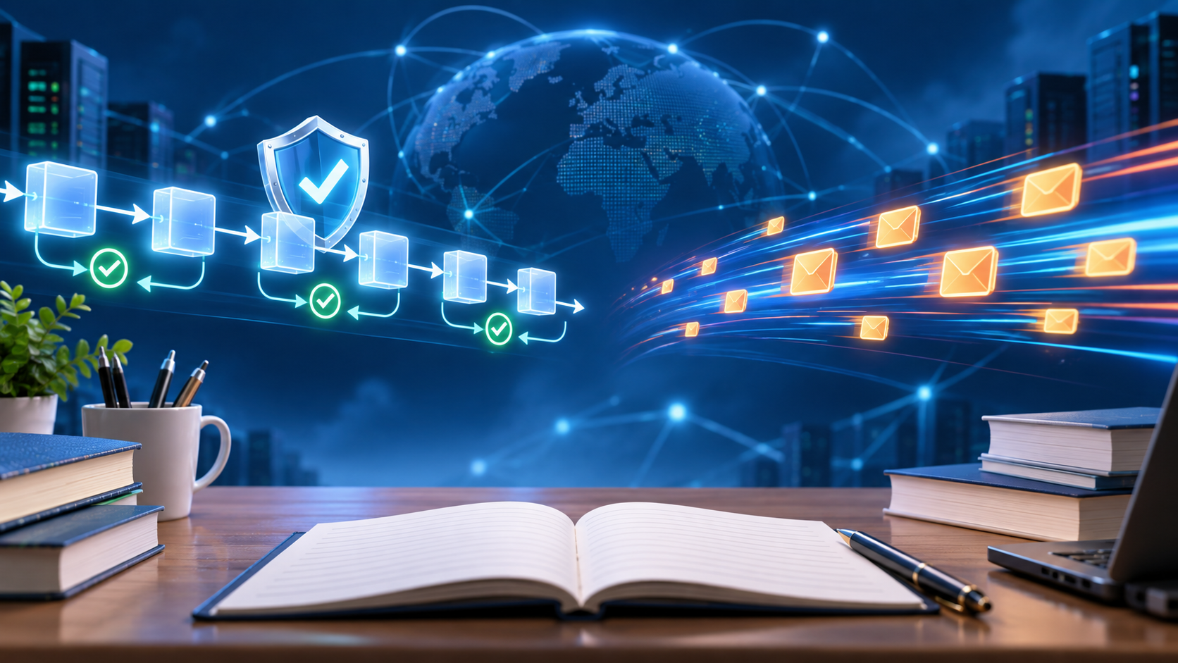 TCPとUDPの違いを表す、信頼性と速度の比較イメージ